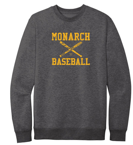 Monarch Baseball Crewneck Sweatshirt - Adult